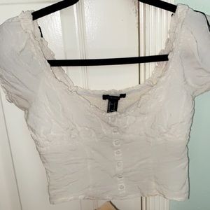 forever 21 button blouse